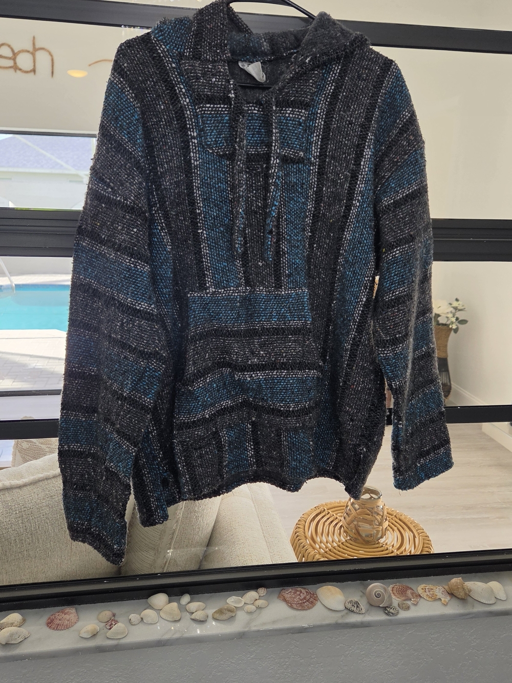 VINTAGE Y2K Snoop Dogg Clothing Co SDC Baja Jacket Hoodie Blue Grey L